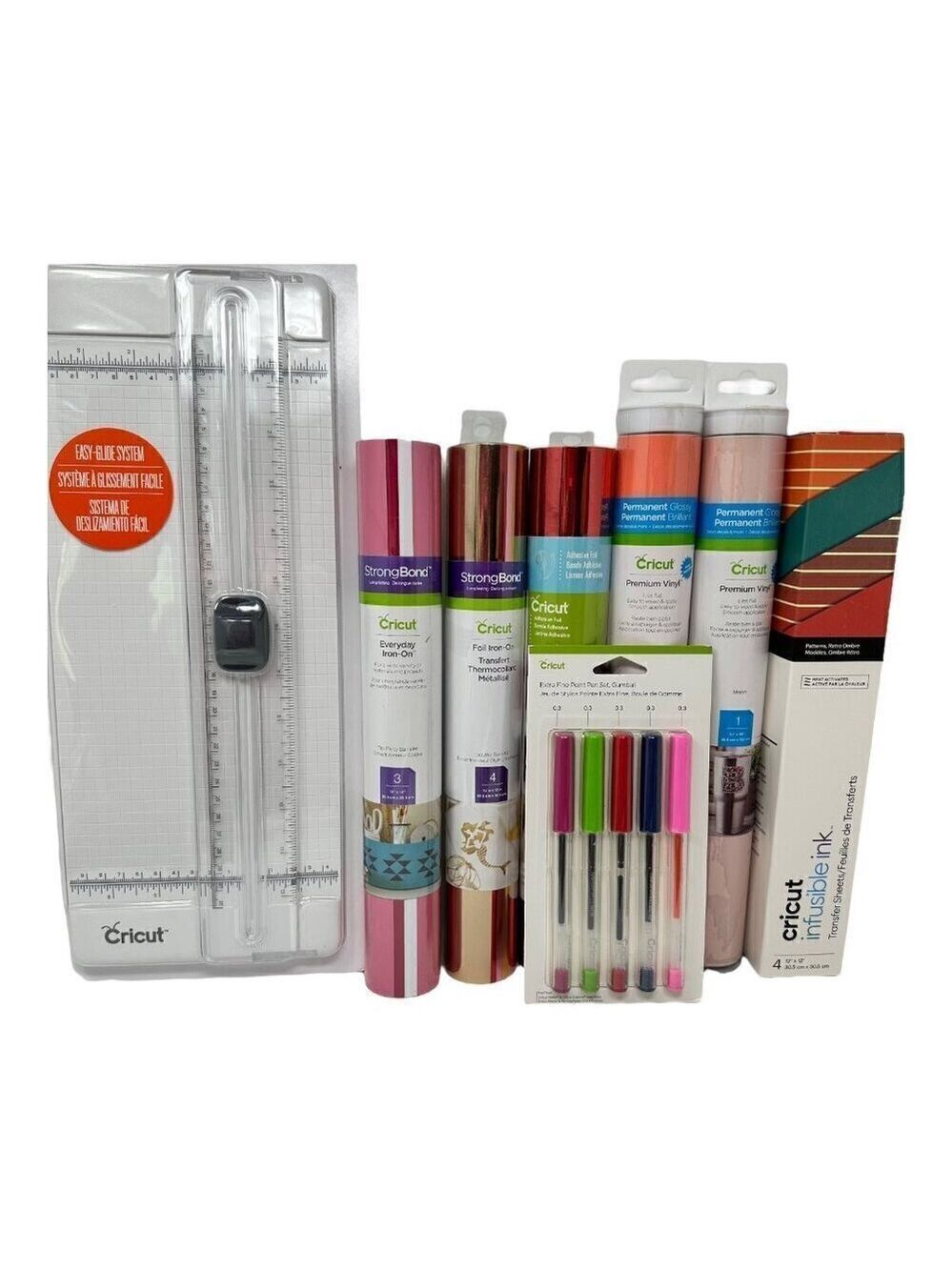 Cricut Craft Lot Vinyl Accessories Tools Iron On Infusible Ink Trimmer Set Gift